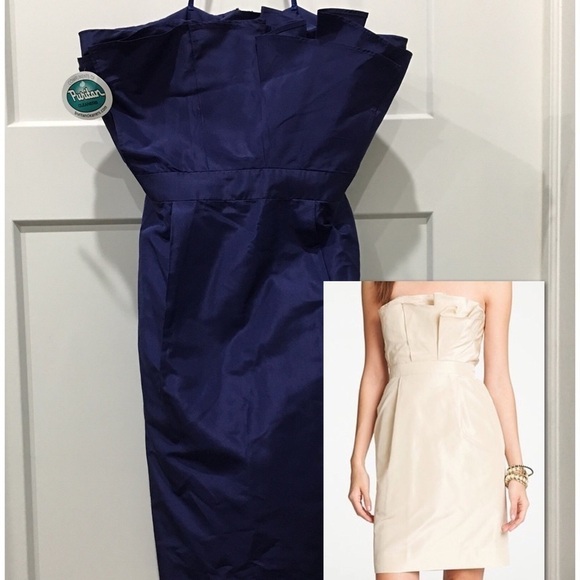 J. Crew Silk Taffeta style 37658 bridesmaid formal party dress - Picture 1 of 8